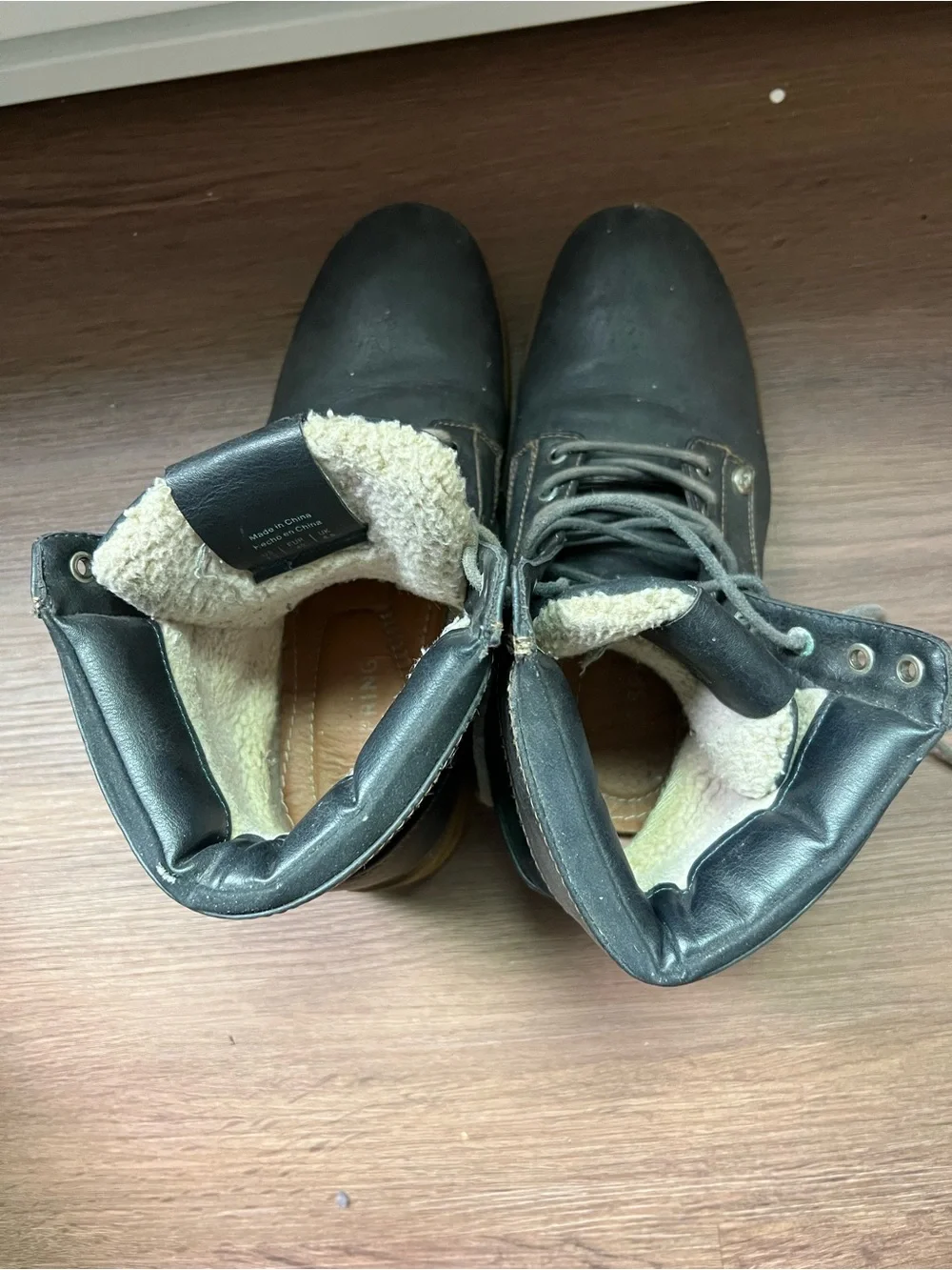 Call It Spring Black Lace-Up Men's Winter Boots